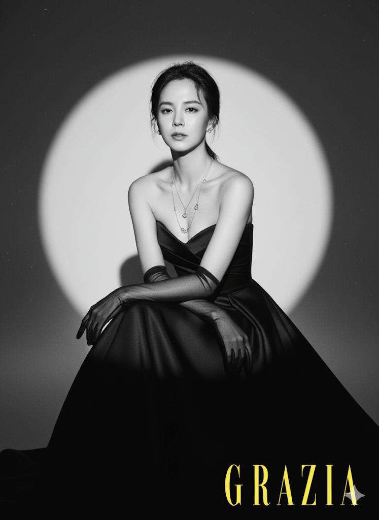 28 晚礼服投影灯黑白